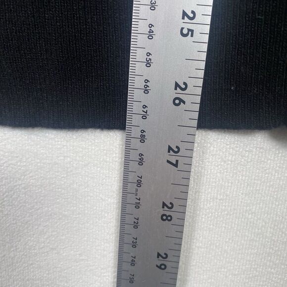 LOFT Black Sweater Beaded Peter Pan Collar Keyhole Back Size M - Picture 12 of 13